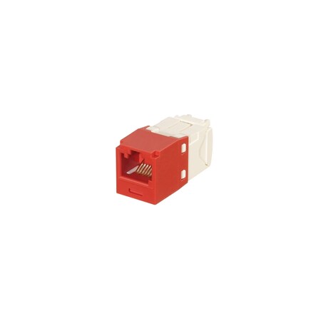 Panduit MINI-COM MODULE, CATEGORY, 6, UTP, 8 POS 8 WIRE, UNIVERSAL, BROWN, TP STYLE CJ688TPBR